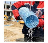 Tuyau d'évacuation flexible français - Tuyau d'évacuation extérieur perforé avec tissu non tissé pour cour, pelouse, jardin, paysage et gestion de l'eau