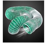 Tuyau d'évacuation Flexible pour sèche-Linge, Conduit Robuste de 200 mm, adapté aux systèmes de Chauffage, de Refroidissement et de Ventilation, 1,9 mètre de Long, avec 2 Colliers de Serrage