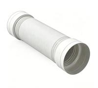 Tuyau d'évacuation flexible renforcé 100-180 mm (4"-7") réglable, gaine de ventilation extensible pour hotte cuisine, chauffage salle de bain, climatisation mobile(Milk ID150mm-2 meters)