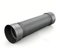 Tuyau d'évacuation flexible renforcé 100-180 mm (4"-7") réglable, gaine de ventilation extensible pour hotte cuisine, chauffage salle de bain, climatisation mobile(Grey ID120mm-3 meters)