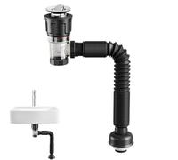 Tuyau D'évacuation Flexible - Siphon D'évier Anti-odeur, Kit D'eau De Pluie De Gouttière Réglable, Tube D'étanchéité Réglable Avec Connexion Étanche | Conception Étanche Et Installation Facile Pour La