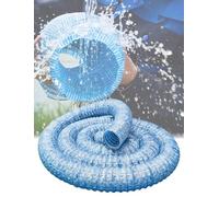 Tuyau d'évacuation flexible - Tuyau d'infiltration d'eau renforcé - Tuyau d'évacuation français perforé pour cour et allée - Longueur : 20 m