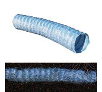 Tuyau d'évacuation français ondulé perforé pour la gestion des eaux souterraines - Tuyau de drainage tubulaire extensible commercial pour pelouse, jardin, colline (diamètre 10 cm, longueur 3 m)
