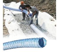 Tuyau d'évacuation perforé flexible ondulé pour jardin souterrain, résistant aux UV