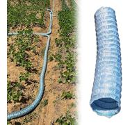 Tuyau d'évacuation perforé pour une infiltration efficace de l'eau - Empêche la formation de piscine, idéal pour le drainage de la cour, du jardin, de la terrasse et du paysage