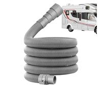 Tuyau d'évacuation pour caravane | 6 m Tuyau Flexible Étanche Caravane| Kit de tuyau d'évacuation des eaux usées pliable | Anti-fuite et gain de place | pour camping-car, caravane et remorque