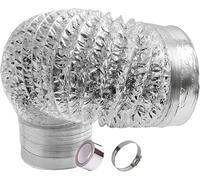 Tuyau d'évacuation pour sèche-linge Foil Hose Dryer Vent Flexible Duct(4m,180mm)