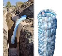 Tuyau d'évacuation renforcé en fil d'acier pour drainage souterrain, infiltration douce, design perforé résout l'accumulation d'eau dans les allées et trottoirs