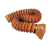 Tuyau d'évacuation robuste pour sèche-linge avec corde réglable, tuyau d'évacuation flexible et canal de sèche-linge avec anneaux en forme de D pour tunnel de ferme, facile à connecter (L - 2 m, D 600