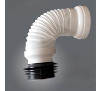 Tuyau d'expansion de vidange de toilettes pour changement de vitesse et connexion des systèmes de vidange côté arrière avec tube en plastique flexible de 80 mm de diamètre en 50 cm de longueur (A)