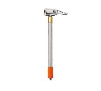 Tuyau d'extension de pneu de moto - Tuyau d'extension de pneu de vélo - Tube fileté - Accessoire portable de réparation d'air - Jauge de pression - Tube d'air avec clapet anti-retour