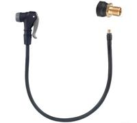 Tuyau d'extension de pompe à air pour pneus de vélo compatible avec Presta et valves Construction Epdm durable Extrémités en laiton Mécanisme de libération rapide 30 cm (50 cm)