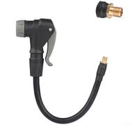 Tuyau d'extension de pompe à vélo, caoutchouc EPDM avec raccords en laiton, câble flexible de gonflage d'air pour valves Presta et Schrader 20 cm à 50 cm (20 cm)