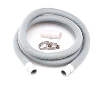 Tuyau d'extension de tuyau d'évacuation lave-linge et lave-vaisselle 1/2/3 mètres avec ensemble supports(2m)