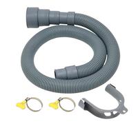 Tuyau d'extension de tuyau d'évacuation lave-linge et lave-vaisselle 1,5 mètre avec ensemble supports, accessoires machine à laver Tuyau Machine à Laver