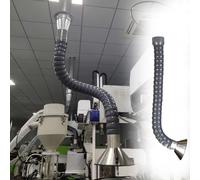 Tuyau d'extraction de fumée de soudage de 1 m pour système de collecte de poussière 68 mm Tuyau flexible pour une ventilation et un contrôle du flux d'air efficaces