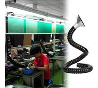 Tuyau d'extraction de poussière Bras de capture de fumée d'atelier rotatif à 360°, Tuyau d'extraction de fumée flexible pour le soudage de composants, Taille personnalisable(1.5m/4.9ft,45mm/1.8inch)