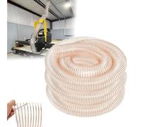 Tuyau d'extraction de poussière en polyuréthane de 1,2 mm, collecteur de débris transparent, collecteur de débris en polyuréthane avec fil d'acier plaqué cuivre, collecte flexible, pour travail du