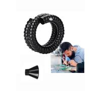 Tuyau d'extraction des fumées de soudage, flexible et articulé avec hotte, for l'aspiration des poussières industrielles, réglable à 360°.(Black,Dia-50-100cm)