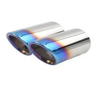 Tuyau D'extrémité Pour A4 B8 A6 C6 A3 A5 Q5 Q7 Q3 A1 S Line Embout D'échappement En Acier Inoxydable Pour Voiture 2 Pièces Couvercle De Silencieux(7cm)