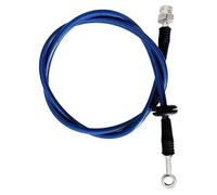 Tuyau d'huile de Frein avec raccord à Trou de 10 mm, Universel, tressé en Acier Inoxydable, pour Moto, pour Frein hydraulique et Embrayage, Longueur 30 à 500 cm, 0 degré.