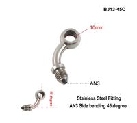 Tuyau D'huile De Frein Hydraulique Pour Moto An3,Raccord Banjo,Acier Inoxydable M10 X 1,10mm,3mm,8x24mm - Type Bj13-[45c] #B