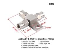 Tuyau D'huile De Frein Hydraulique Pour Moto An3,Raccord Banjo,Acier Inoxydable M10 X 1,10mm,3mm,8x24mm - Type Bj10 #B