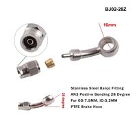 Tuyau D'huile De Frein Hydraulique Pour Moto An3,Raccord Banjo,Acier Inoxydable M10 X 1,10mm,3mm,8x24mm - Type Postive 28degree #A