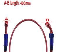 Tuyau D'huile De Frein Ou D'embrayage Hydraulique Renforcé,Tuyau Coloré,Adapté Pour Rl D343 Pit Bike,M10,400mm,500mm,600mm,700mm - Type Red 400mm