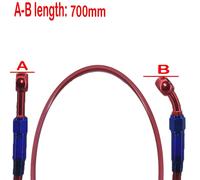 Tuyau D'huile De Frein Ou D'embrayage Hydraulique Renforcé,Tuyau Coloré,Adapté Pour Rl D343 Pit Bike,M10,400mm,500mm,600mm,700mm - Type Red 700mm