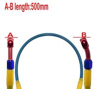 Tuyau D'huile De Frein Ou D'embrayage Hydraulique Renforcé,Tuyau Coloré,Adapté Pour Rl D343 Pit Bike,M10,400mm,500mm,600mm,700mm - Type Blue 500mm