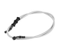 Tuyau D'huile Embrayage Frein De Moto, Keenso 500/600 / 900 / 1200MM Moto Tressé Embrayage en Acier Inoxydable Tuyau de Ligne Coloré (Silver 500mm)
