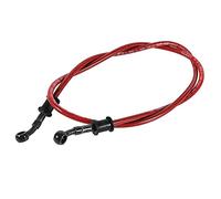 Tuyau D'huile Embrayage Frein, Keenso Tuyau de Ligne Tressé en Acier Inoxydable Coloré 500/600 / 900 / 1200MM pour Moto(Red 900mm)