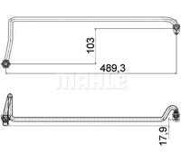 Tuyau d'huile flexible AHX 5 000P MAHLE pour VW PORSCHE