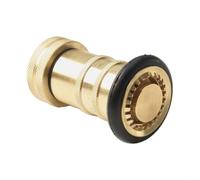 Tuyau d'incendie en laiton (2,5 cm NH/NST) robuste filetage femelle de 2,5 cm, haute pression 100 psi/36 GPM réglable et brouillard pour la lutte contre les incendies, Gardeni