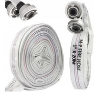 TUYAU D'INCENDIE POUR FOSSE SEPTIQUE EAUX SALEES 1"" 20M AVEC RACCORDS MAR-POL