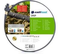 Cellfast Tuyau d'irrigation DRIP, Arrosage économique et précis, économise jusqu'à 70% d'eau, connexion en série, 15m, 1/2", 19-002 38 x 38 x 8 cm Multicolore