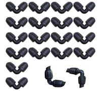 Tuyau d'irrigation goutte, CTRICALVER 18 pièces accessoires d'irrigation goutte 1/2pouces, connecteurs tuyau d'irrigation en plastique en forme V, système d'arrosage goutte pour jardin, pelouse, patio