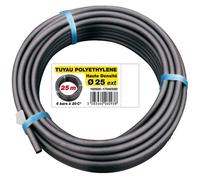 Tuyau d'irrigation PEHD - Ø25 mm - 6 bars - 25 m - Polyéthylène haute densité - Résistant aux intempéries