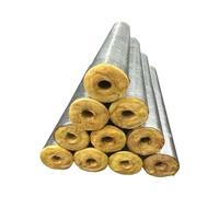 Tuyau d'isolation Étanche Auto-adhésif Feuille D'aluminium verre laine de roche Tuyaux, Antigel Isolant Tube Pour Les Conduites D'eau Chaude Et Froide(ID48mmxT50mm)