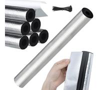 Tuyau D'isolation Manchon Isolant En Mousse Pour Tuyaux Extérieurs 20/27/34/43/48/60/76/89/110 Mm Revêtement Tubulaire En Caoutchouc Pour Isolation De Climatiseur(Wall 30mm,ID110mm)