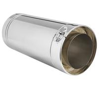 Tuyau Droit 1 m Ø 153 mm double paroi Inox 304 - pour Fioul/Gaz intérieur ou extérieur - SOVELOR-DANTHERM - AC28