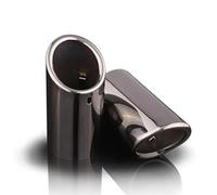 Tuyau Echappement 2 Embouts De Pot D'échappement En Acier Inoxydable Atreus Pour Volvo Pour S60 V40 V60 XC60 2011-2013 Tuyau De Queue D'ExtréMité(Noir)