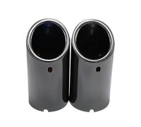 Tuyau Echappement 2 Embouts De Silencieux D'échappement 70 Mm Pour BMW Pour Série 3 Pour F30 E92 E90 325i 328i 2013-2018 Tuyau De Queue D'ExtréMité(Noir)