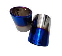 Tuyau Echappement Embouts De Silencieux D'échappement En Acier Inoxydable Pour Mazda Pour CX-5 2012-2019 Tuyau De Queue D'ExtréMité(Bleu)