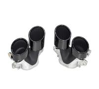 Tuyau Echappement Embouts D'échappement De Rechange Pour Mercedes Pour Benz Pour A35 C118 CLA35 X247 GLB35 A45S Pare-chocs Arrière Tuyau De Queue D'ExtréMité(Noir)