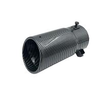 Tuyau Echappement Embouts D'échappement Tuyaux À Double Paroi Épaisse Silencieux Arrière En Acier Inoxydable Extérieurs Universels Tuyau De Queue D'ExtréMité(Carbon pattern)