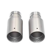 Tuyau Echappement Lot De 2 Embouts D'échappement Universels En Acier Inoxydable Pour VW Pour GTI Pour MK7 Pour Golf 7 Tuyau De Queue D'ExtréMité(ID63 OUT101)