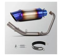 tuyau échappement moto Système D'échappement Complet Moto Pour Zontes ZT125 U1 G1 Z1 Z2 2021-2025 Modification Du Collecteur Projet S1 Silencieux Ligne Course(F)