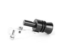 Tuyau Echappement Simulateur De Réglage De Style De Voiture Universel Sifflet D'échappement Turbo Sifflet Tuyau Silencieux Soufflage S M L XL(Black S)